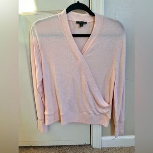 J. Crew Light Pink V-Neck Sweater